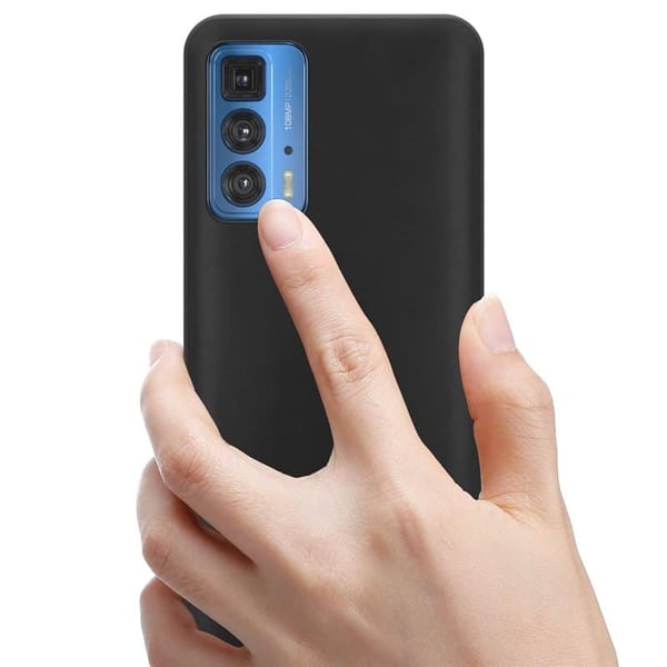 Silikone cover til Motorola Edge 20 Pro - Sort