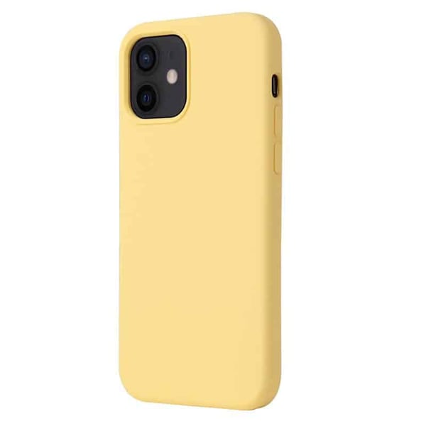 Liquid silikone cover til Apple iPhone 12 - Canary Yellow