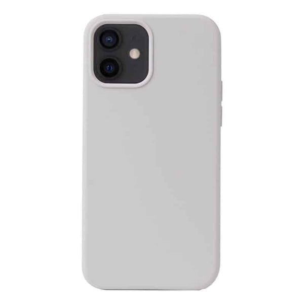 Liquid silikone cover til Apple iPhone 12 - Summit White