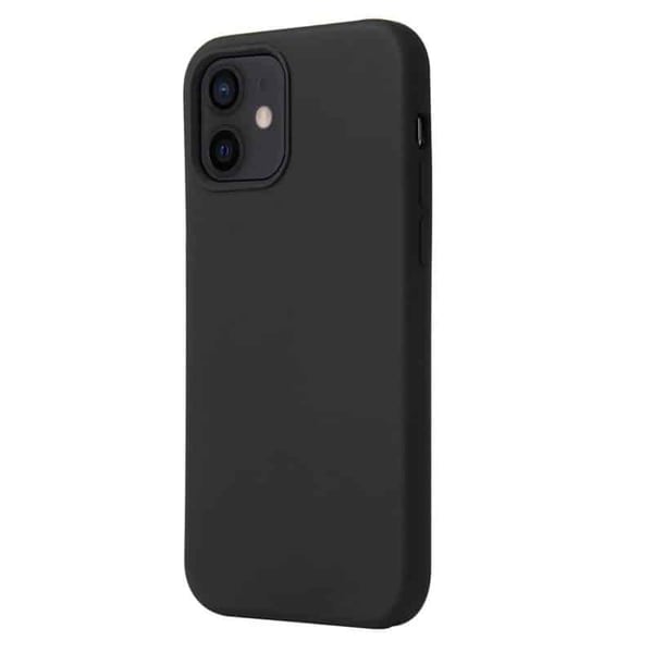 Liquid silikon skal till Apple iPhone 12 Mini - Svart