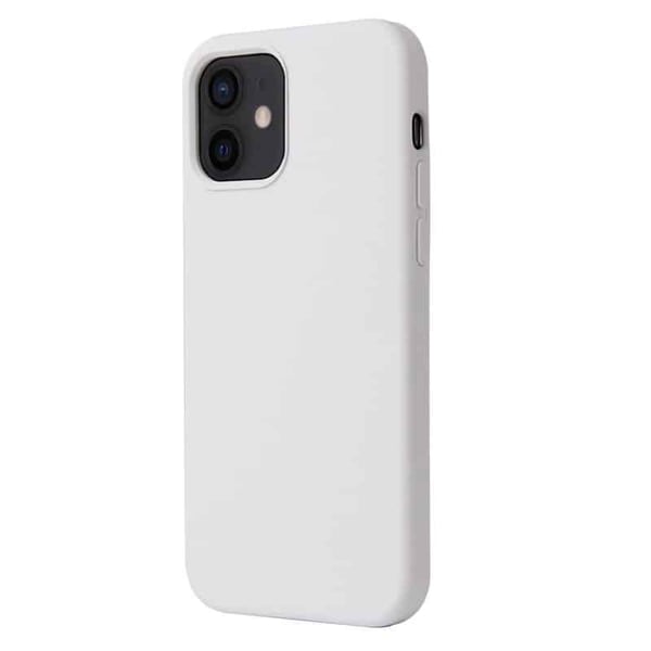 Liquid silikon skal till Apple iPhone 12 Mini - Summit White