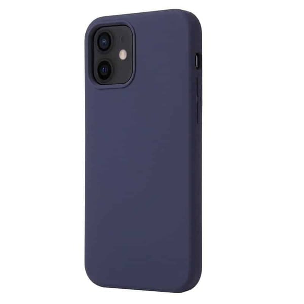 Liquid silikone cover til Apple iPhone 12 Mini - Midnight Blue