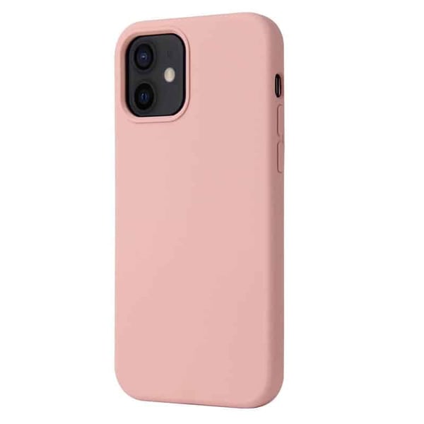 Liquid silikon skal till Apple iPhone 12 Mini - Cherry Pink