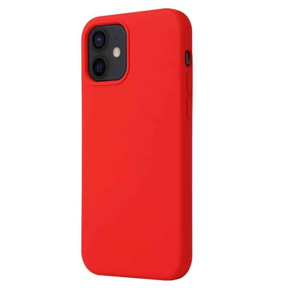 Liquid silikone cover til Apple iPhone 12 Mini - Carmine