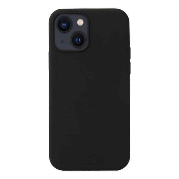 Liquid silikone cover til Apple iPhone 13 - Sort