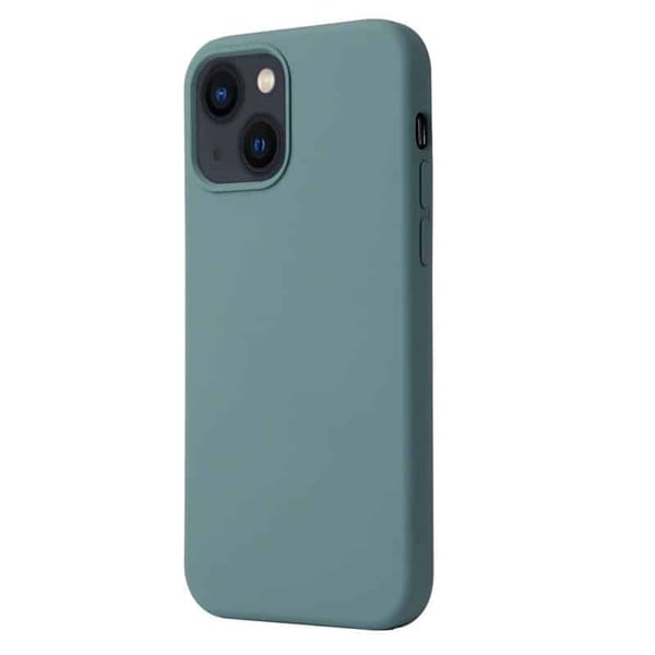 Liquid silikon skal till Apple iPhone 13 - Pine Green