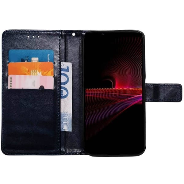 Lommebokdeksel 3-kort til Sony Xperia 1 IV - Mørkeblå