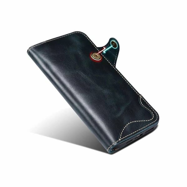 Denior mobilcover læder til Apple iPhone 14 Pro Max - Blå