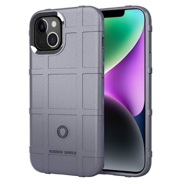 Rugged Shield kuori Apple iPhone 14 - Harmaa