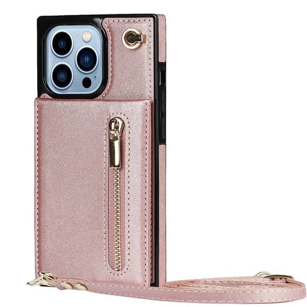 Zipper halskÃ¦de etui til Apple iPhone 13 Pro Max - Rose