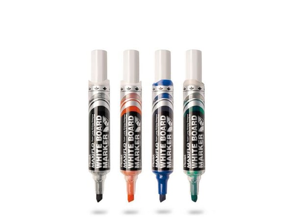 Whiteboardpenna PENTEL Maxiflo sned grön 12st