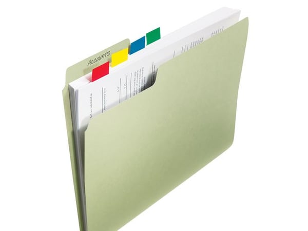 Index POST-IT 25,4x43,2mm kornblå 50/fp 12st