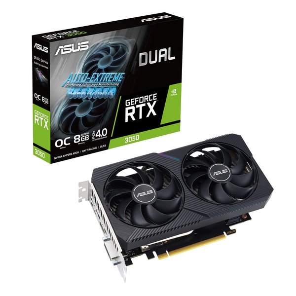 ASUS Dual GeForce RTX 3050 V2 OC -näytönohjain