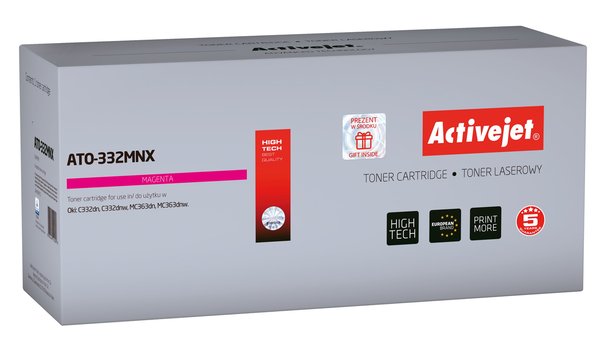 Activejet-väriainekasetti OKI 46508710 new ATO-332MNX Activejet-väriainekasetti OKI 46508710 new ATO-332MNX