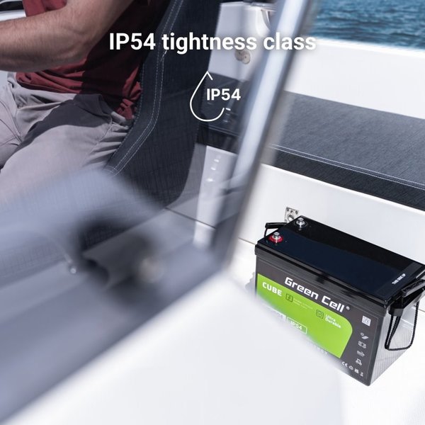 GREEN CELL litiumjärnfosfatbatteri LifePO4 Cube 50Ah 12V/12.8V