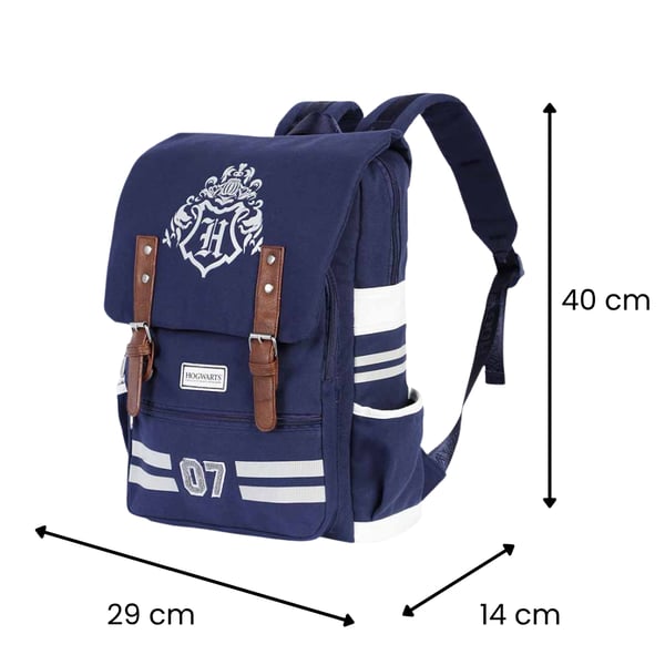Oxford Harry Potter Academy skolryggsæk marineblå 29x40x14cm