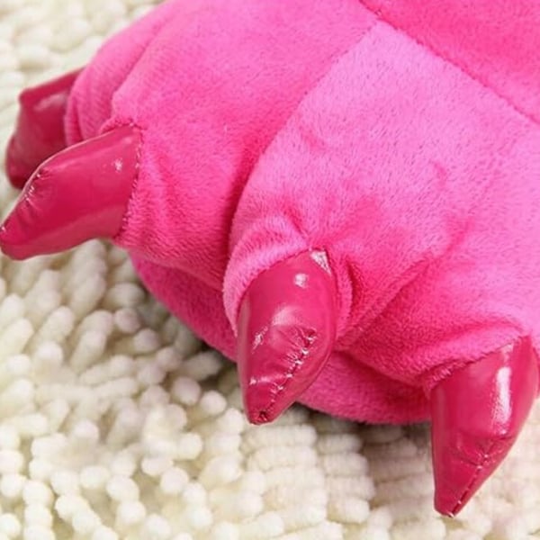 Aikuisten tossut, tassut, pinkki, tikki, 3D, kynnet, koko EU 37-44