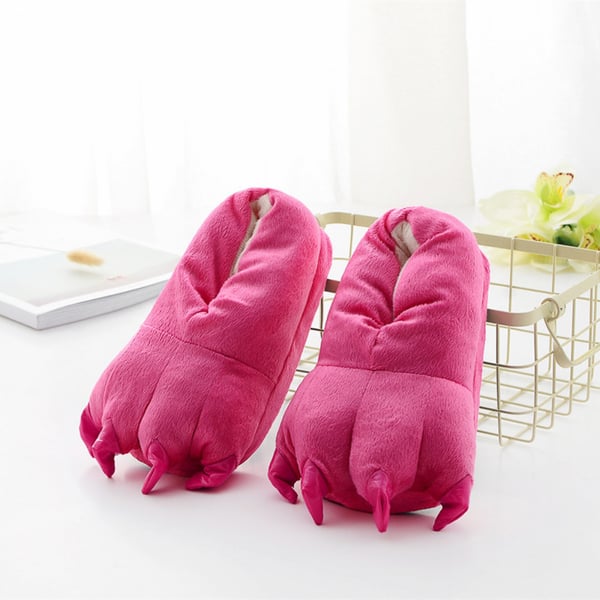 Aikuisten tossut, tassut, pinkki, tikki, 3D, kynnet, koko EU 37-44