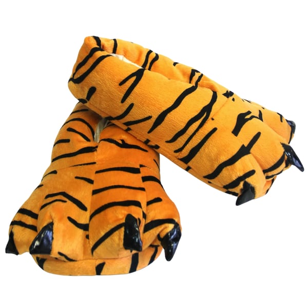 Mjuka barntofflor med 3D-tigertassar och klor 27-32