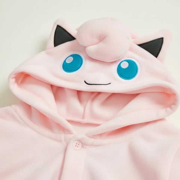 Kigurumi-pyjamas med Pokémon Jigglypuff-kostume til børn, 95-105 cm