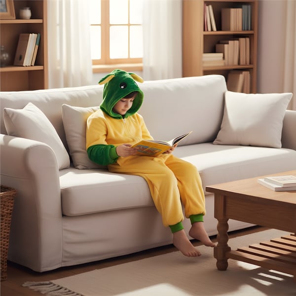 Kigurumi-pyjamas Baby Yoda kostume til børn 125-135 cm