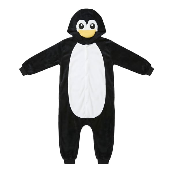 Kigurumi-pyjamaskostume med pingvin til børn, 125-135 cm