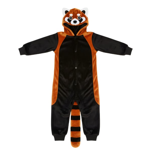 Pyjamas Onesie Kigurumi Kostume Forklædning Rød Panda Børn 135-145cm