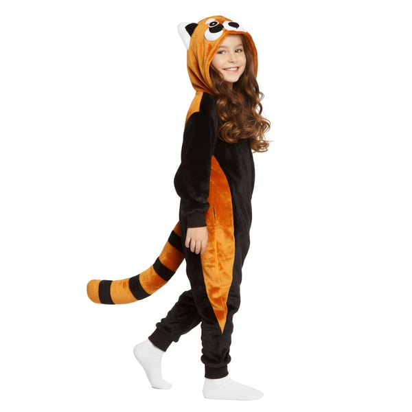 Kigurumi Pyjamas Röd Panda Onesie Kostym Barn 125-135cm