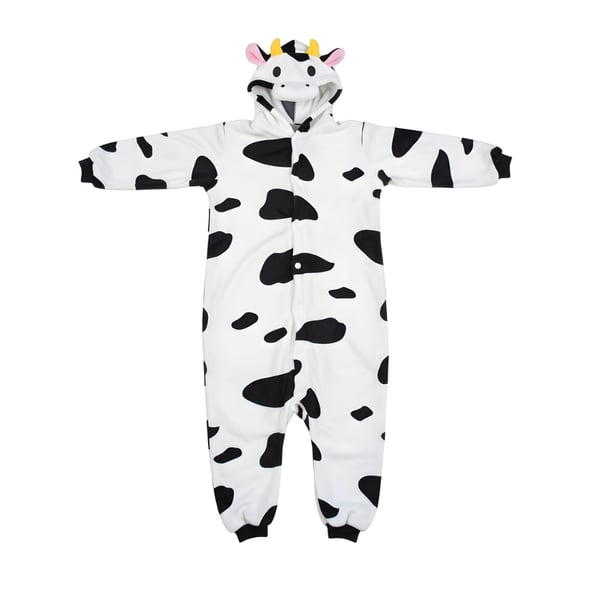 Kigurumi pyjamas med ko-kostume 135-145 cm