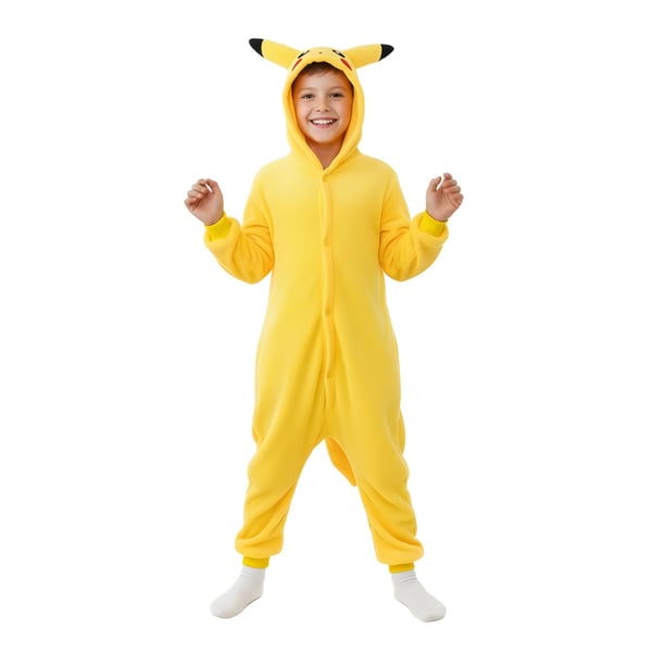 Kigurumi Pyjamas Kostume Pokemon Pikachu Forklædning 95-105cm