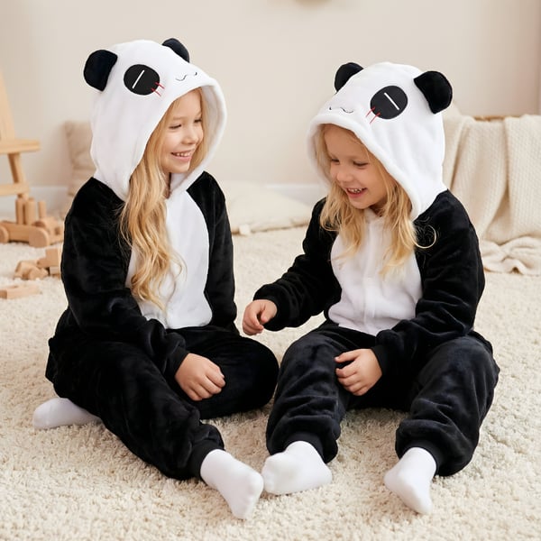 Kigurumi Pyjamas Kostume Panda Børn 105-115cm