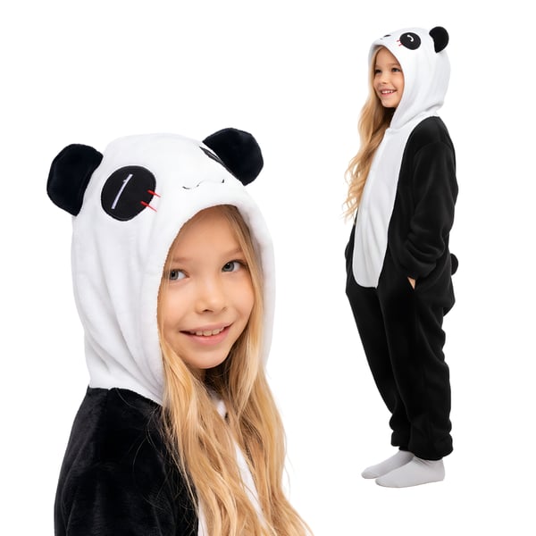 Kigurumi Pyjamas Kostume Panda Børn 105-115cm