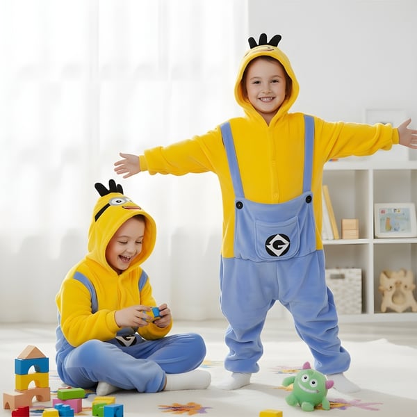 Kigurumi-pyjamas för barn Minion 95-105 cm