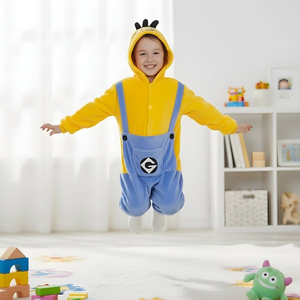 Kigurumi-pyjamas för barn Minion 105-115 cm