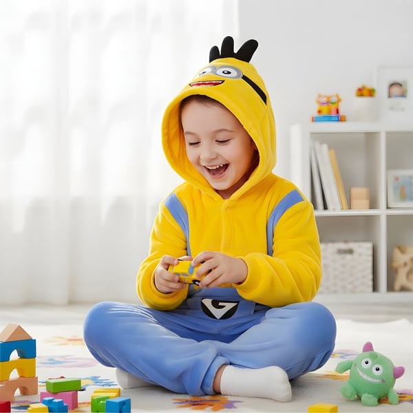 Kigurumi-pyjamas för barn Minion 105-115 cm
