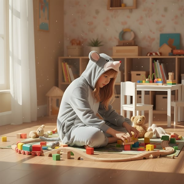 Musse Pigg Kigurumi-pyjamas kostym 125-135cm