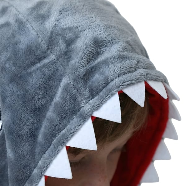Kigurumi-pyjamas med haj barn 115-125 cm