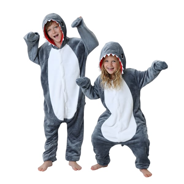 Kigurumi-pyjamas med haj, barn 95-105 cm