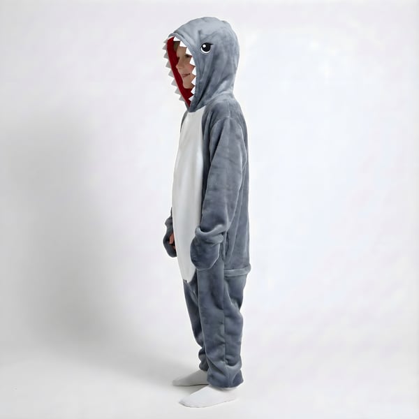 Kigurumi-pyjamas med haj, barn 95-105 cm