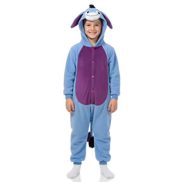 Onesie Kigurumi-pyjamas Eeyore åsna-dräkt barn 105-115cm