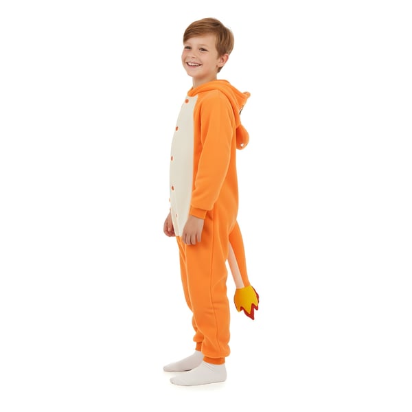Kigurumi Onesie Pyjamas Pokemon Charmander kostym barn 105-115 cm