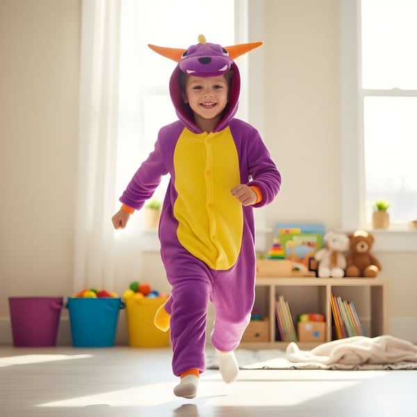 Spyro Onesie Kigurumi Pyjamas Kostume Børn 135-145cm