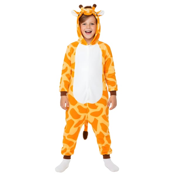Kigurumi-pyjamas med giraf til børn, 95-105 cm