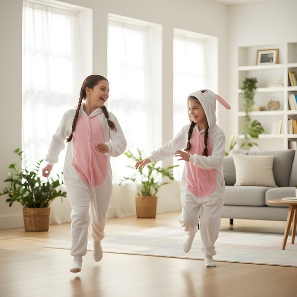 Kigurumi pyjamas kostume kanin 135-145cm