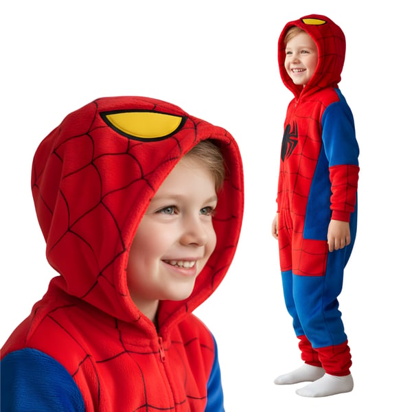 Kigurumi-pyjamas Spiderman-kostym för barn 95-105 cm