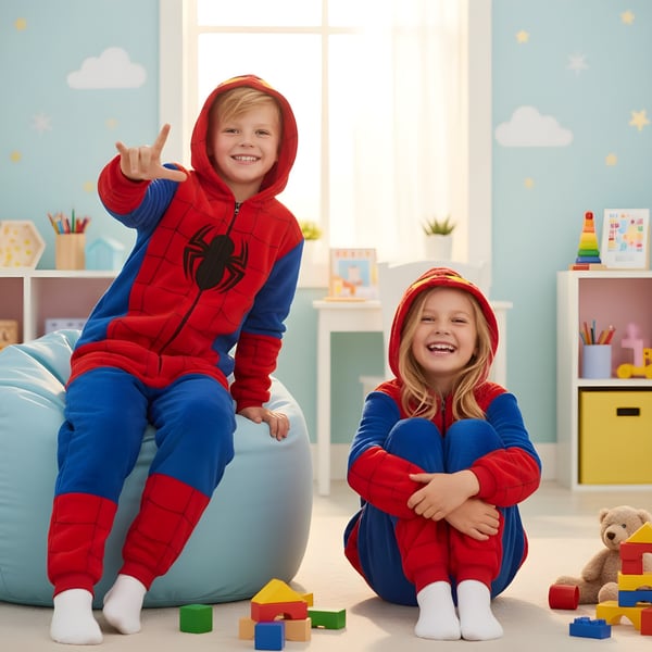 Kigurumi-pyjamas Spider-Man-kostym 135-145 cm