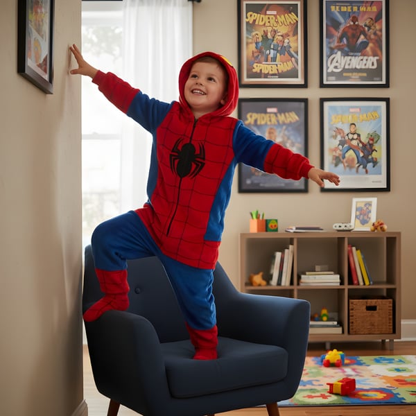 Kigurumi Spider-Man Onesie pyjamasdräkt 105-115cm