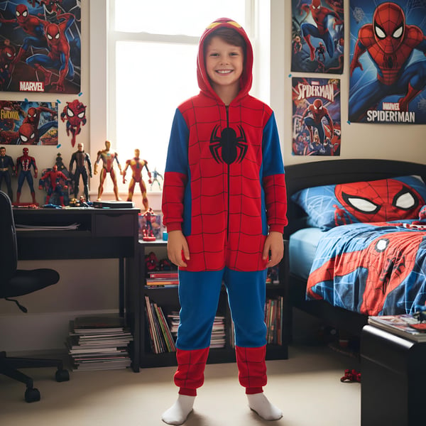 Kigurumi Spider-Man Onesie pyjamasdräkt 105-115cm