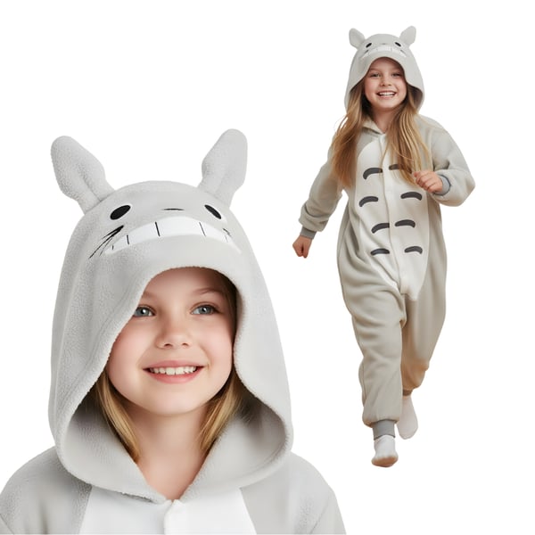 Kigurumi-pyjamas Totoro-kostym för barn 95-105 cm
