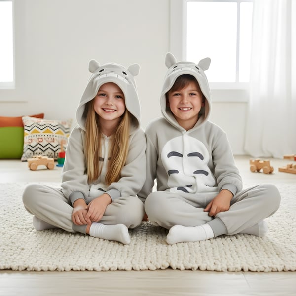 Kigurumi-pyjamas Totoro-kostym för barn 95-105 cm